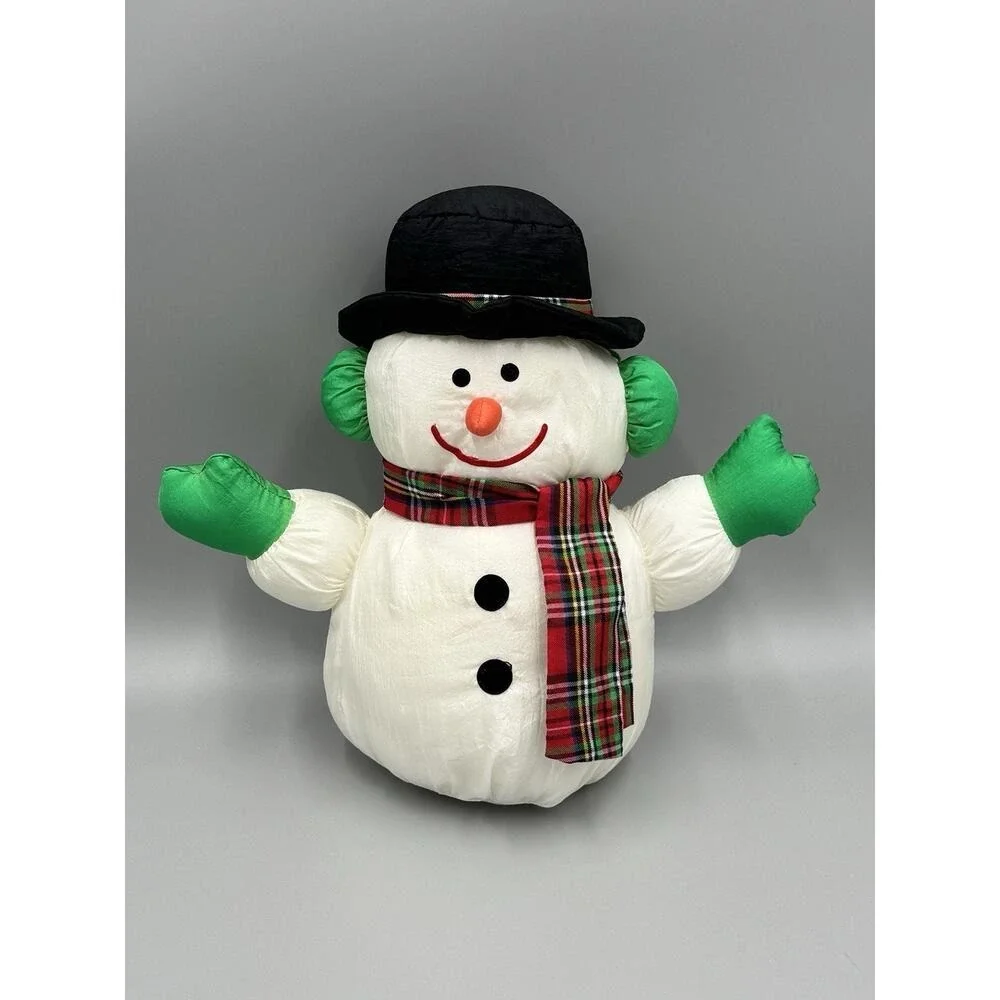 Vintage Gibson Greetings Nylon Parachute Snowman 11